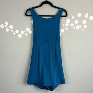 Adore Me Daphnie Lotus Active Blue Built-In Shorts Yoga Tennis Dress Size 2X